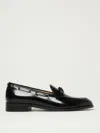 Valentino Bowshire Loafers In Black Glossy Calfskin In Black