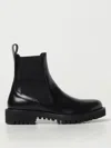 Valentino Toile Iconographe Leather Boots In Black