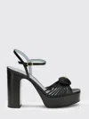 Valentino Garavani Sandal Royal Platform Sandal In Kidskin 115mm Woman Black 40.5 In Black