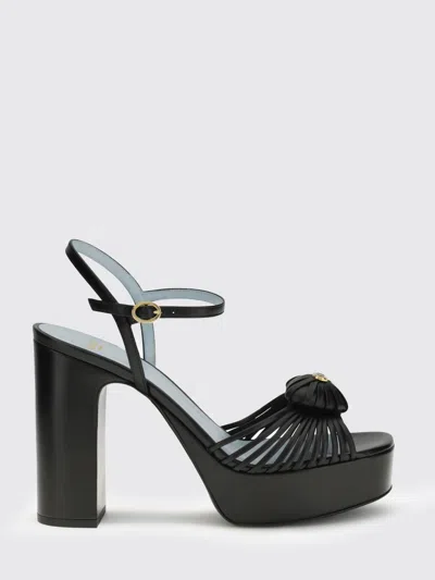 Valentino Garavani Sandal Royal Platform Sandal In Kidskin 115mm Woman Black 40.5