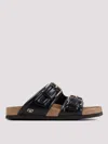Valentino Fussfriend Leather Slides In Black