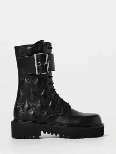 VALENTINO GARAVANI FLAT ANKLE BOOT VALENTINO GARAVANI WOMAN COLOR BLACK,H41184002