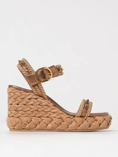 VALENTINO GARAVANI HEELED SANDALS VALENTINO GARAVANI WOMAN COLOR BROWN,G78498032