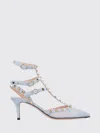 Valentino Ankle Strap In Gray
