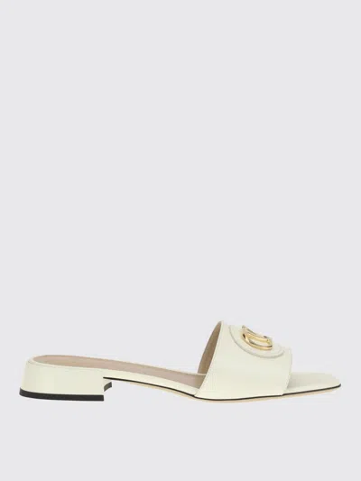VALENTINO GARAVANI FLAT SANDALS VALENTINO GARAVANI WOMAN COLOR IVORY,G98813044