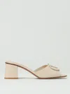 Valentino 60mm Vlogo Block-heel Sandals In Neutral