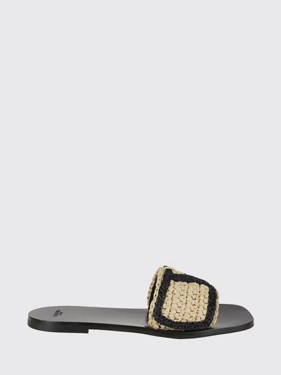 VALENTINO GARAVANI FLAT SANDAL VALENTINO GARAVANI WOMAN COLOR NATURAL,H51844067