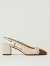 Valentino Leather Valet Du Roi Slingback Heels 60 In Nude