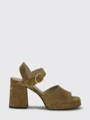 Valentino Garavani Heeled Sandal Woman Color Beige In Brown