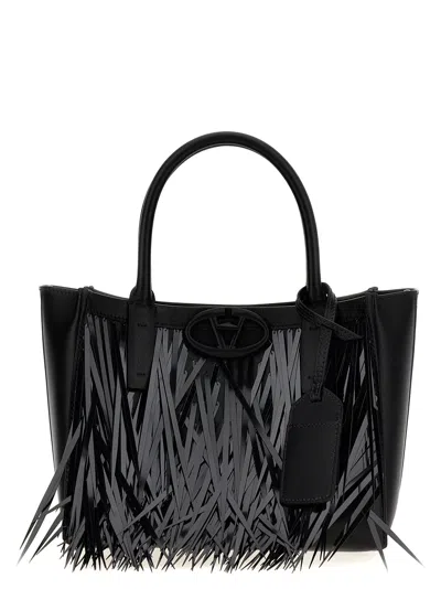 Valentino Garavani Shooping  Small Tote Vlogo In Black
