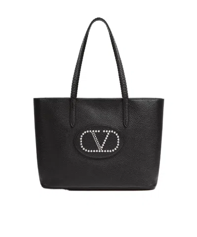 VALENTINO GARAVANI VALENTINO GARAVANI NELLCÔTE SHOPPING BAG IN GRAINY CALFSKIN