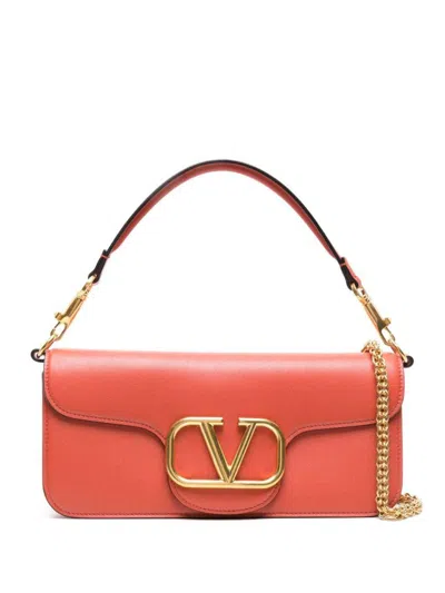 Valentino Garavani Valentino Shopping Bags In Amber