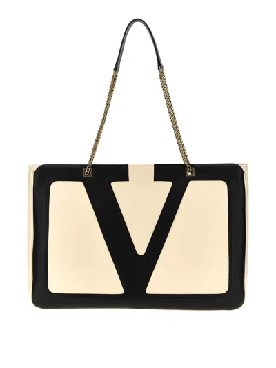 Valentino Garavani Shopping Viva Superstargrande In Neutral
