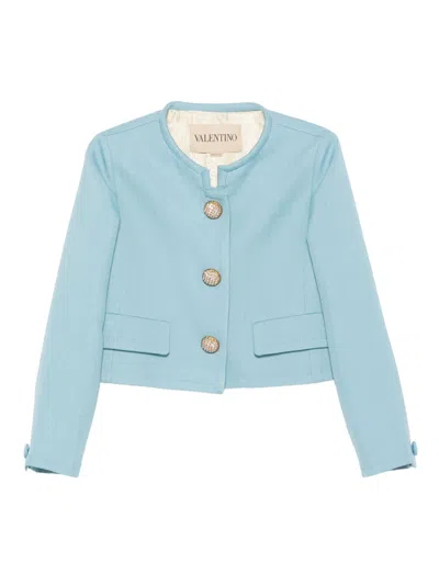 VALENTINO SHORT COLLARLESS JACKET