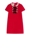 Valentino Embroidered Crepe Couture Short Dress Woman Paris 36 In Red