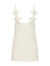 VALENTINO SHORT DRESS IN EMBROIDERED CREPE COUTURE