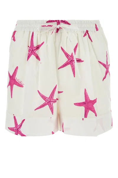 VALENTINO VALENTINO GARAVANI PRINTED POPLIN VALENTINO GARAVANI ESCAPE SHORTS