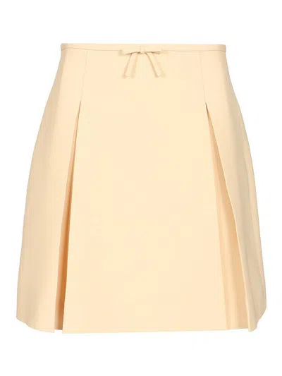 VALENTINO FALDA SEMILARGA - ROSADO