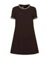 Valentino Short Sleeve Dress In Black