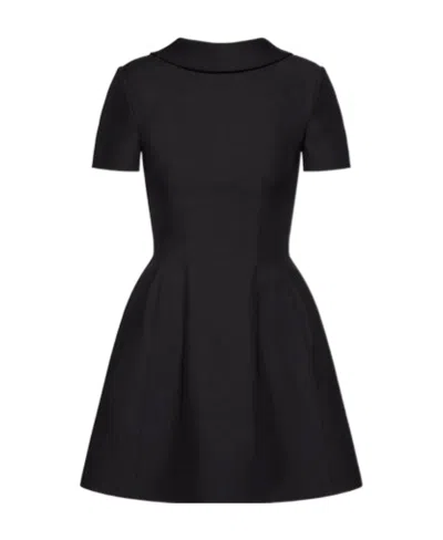 Valentino Short Sleeve Dress In Black