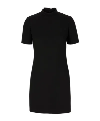 Valentino Short Sleeve Dress In Black