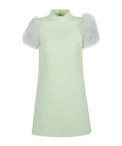 Valentino Short Sleeve Dress In Green