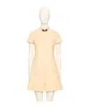 Valentino Short Sleeve Dress In Nude