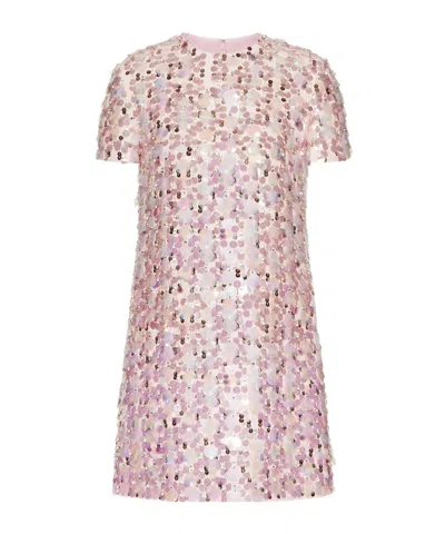 Valentino Short Sleeve Dress In Taffy