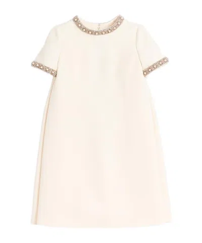 Valentino Short Sleeve Dress In White