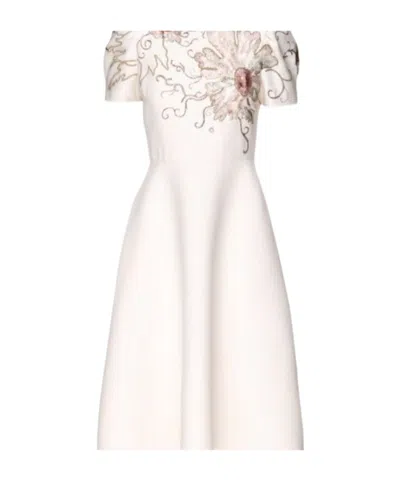 Valentino Short Sleeve Dress In Multicolor