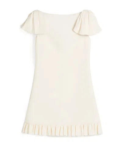 VALENTINO VALENTINO CREPE COUTURE FLARED HEM MINI DRESS