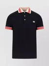 Valentino Vlogo Signature Cotton Polo Shirt In Black