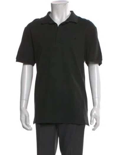 Pre-owned Valentino Short Sleeve Shirt In Black