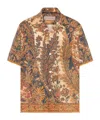 Valentino Patterned Shirt In Brown