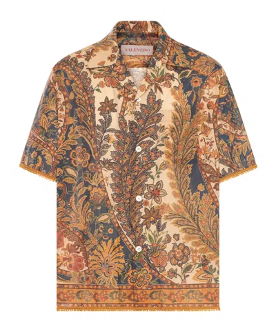 VALENTINO VALENTINO ALL-OVER PATTERNED BUTTON-UP SHIRT