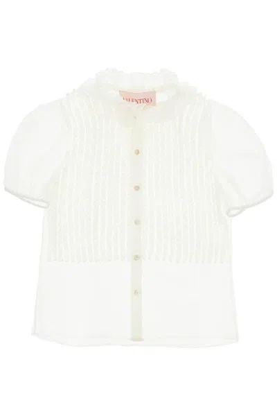 Valentino Short-sleeved Chiffon Blouse