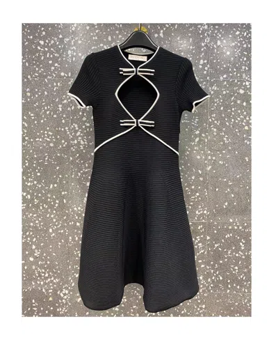 Valentino Short-sleeved Dress In Black