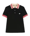 Valentino Vlogo Signature Cotton Polo Shirt In Black
