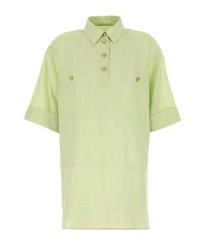 Valentino Short-sleeved Polo Shirt In Green