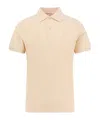 Valentino Cotton Piquet Polo Shirt With Vlogo Embroidery In Nude