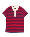 Valentino Garavani Striped Polo Shirt In Red