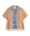 Valentino Imaginary Journey Linen Shirt In Multi