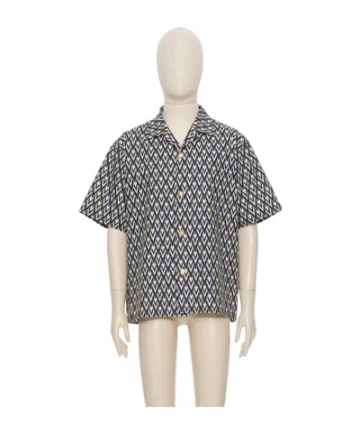 VALENTINO VALENTINO OPTICAL V BUTTON-UP SHIRT