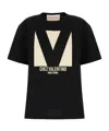 Valentino Cotton Crew Neck T-shirt Drop Shoulder