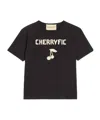Valentino Crew Neck Graphic Print Short Sleeves T-shirt In Black