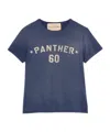 Valentino Crew Neck Graphic And Text Design In Blue