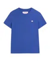 Valentino Vlogo Patch Crewneck T-shirt In Blue