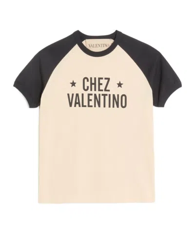 VALENTINO VALENTINO LOGO PRINTED CREWNECK T-SHIRT