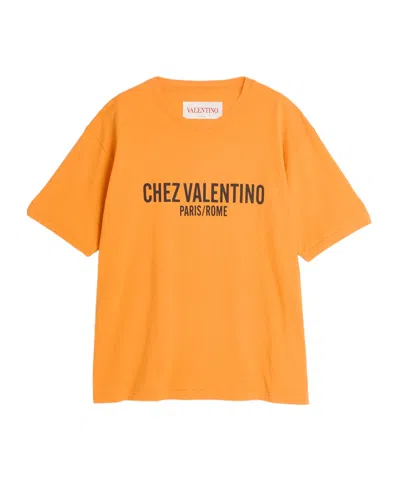 VALENTINO VALENTINO CHEZ VALENTINO-PRINTED CREWNECK T-SHIRT