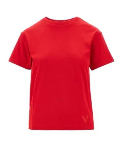 Valentino Short-sleeved T-shirt In Red